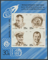 Soviet Union:Russia:USSR:Unused Block International Exhibition, Juri Gagarin, Space, 1991 - Ungebraucht