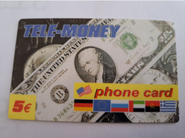 DUITSLAND/GERMANY  € 5,- / TELE MONEY/ BANKNOTES & COINS ON CARD        Fine Used  PREPAID  **16528** - [2] Prepaid