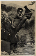 ZULU Postcard-: Ca. 1940, Baby And Mama - PC05 - Südafrika