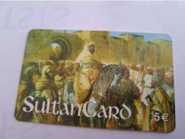 DUITSLAND/GERMANY  € 5,- / SULTANCARD/ MAN ON HORSE/ ARABIC    ON CARD        Fine Used  PREPAID  **16534** - Cellulari, Carte Prepagate E Ricariche