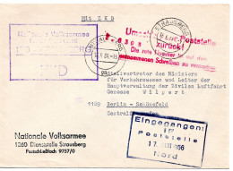 63524 - DDR - 1966 - ZKD-Bf STRAUSBERG -> BERLIN, Abs.: NVA Strausberg - Cartas & Documentos