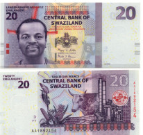 Swaziland 20 Emalangeni 2017 P-37 UNC - Swaziland