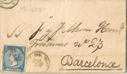 54760. Carta Entera FITERO (Navarra)  1866. Fechador De CINTRUENIGO. Marca Cartero 1ª Seccion - Brieven En Documenten