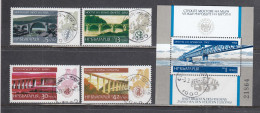 Bulgaria 1984 - Bulgarian Bridges, Mi-Nr. 3296/99+Bl. 146, Used - Gebraucht