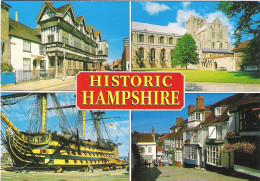 SCENES FROM AROUND HAMPSHIRE, ENGLAND. UNUSED POSTCARD M3 - Other & Unclassified