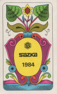 SAZKA, Czechoslovak Betting Office, Betting On The Results Of Sports Competitions, 1984, 65 X 105 Mm - Formato Piccolo : 1981-90