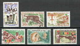 Lot De 5 Timbres MALI 1960-1963-1965-1966 Oblitérés - Mali (1959-...)