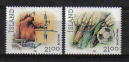 Iceland 1990 Sports Y.T. 681/682 ** - Neufs