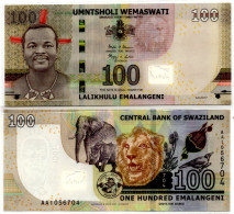 Swaziland 100 Emalangeni 2017 P-42 UNC - Swaziland