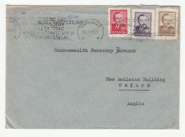 FORESTRY 1948 Cover Poland To Commonwealth Forestry Bureau Oxford GB Cover  Stamps Tree Trees Environment - Covers & Documents