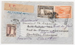 WW2 AIR FRANCE PANAGRA PAA 1939 Pérou PERU Lima VENEZUELA La Guaira TRINIDAD GPO MARTINIQUE Fort Censure VERSAILLES 1940 - Peru