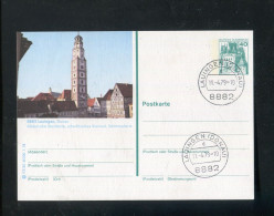 "BUNDESREPUBLIK DEUTSCHLAND" 1978, Bildpostkarte Mit Bildgleichem Stempel Ex "LAUINGEN" (B1121) - Postales Ilustrados - Usados