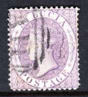 St Lucia 1864-76 QV - Wmk. Crown CC - P.14 - 6d Mauve Used (SG 17) - Ste Lucie (...-1978)