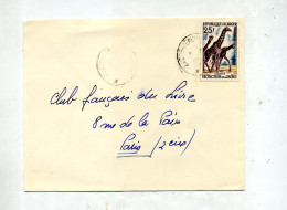 Lettre Cachet Zinder Sur Girafe - Níger (1960-...)