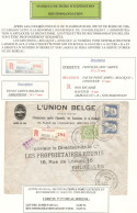 TP 76(2) GB-83 S/L. Union Belge En Recommandé Obl. BXL (Q-L) 10/3/1911 > E/V  Feuille De Collection Explicative - 1905 Thick Beard