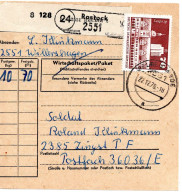 63528 - DDR - 1976 - 70Pfg Gr.Bauten EF A PaketKte GELBENSANDE -> Zingst, An NVA-Soldat - Cartas & Documentos