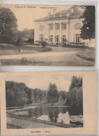 Golzinnes , Golzinne , LOT De 2 Cartes , Chateau Et L'étang , ( Gembloux , Mazy , Bossière , Les Isnes ) - Gembloux