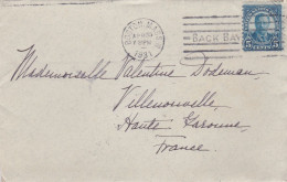 Etats-Unis --1931--letttre BOSTON  (Massa ) Pour VILLENOUVELLE-31 (France)..timbre , Cachet Mécanique BACK BAY - Cartas & Documentos