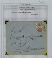 87059  PORTUGAL  Cover 1884-10-02  Stamped D.LUIS I  Mailed ABRANTES »Messejana /Nº57 - Sonstige & Ohne Zuordnung