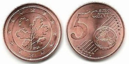 5 Cent, 2024, Prägestätte (J) Vz, Sehr Gut Erhaltene Umlaufmünze - Alemania