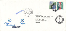 Italy Express Cover Sent To Denmark Napoli 23-4-1992 - 1991-00: Marcophilie
