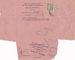 Télégraphes--1929 Et 1937 --Lot De 2 Documents AVIGNON,MORMOIRON,VAISON LA ROMAINE--Vaucluse--Paix , Semeuse Lignée - Telegramas Y Teléfonos