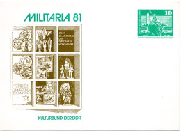 63543 - DDR - 1981 - 10Pfg Gr.Bauten PGAKte "Militaria 81", Ungebraucht - Privé Postkaarten - Ongebruikt