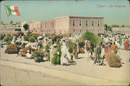 LIBIA / LIBYA - TRIPOLI - LA CASERMA / MERCATO - 1910s (12425) - Libyen