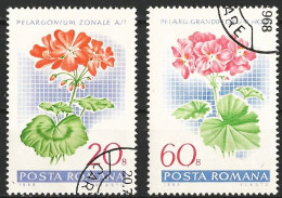 Romania 1968 - Mi 2687 & 89 - YT 2390 & 92 ( Flowers ) - Autres & Non Classés