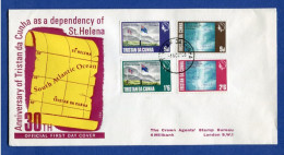 1968, FDC 1. Nov. 30. Jahrestag Der Eingliederung Von Tristan Da Cunha In Die Kronkolonie St. Helena. - Tristan Da Cunha