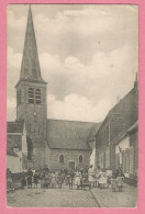 F2273  CPA  ARLEUX  (Pas De Calais) Eglise - Animation   SERVICE POSTAL DES ARMEES - 28 Régt D'Infanterie   1914  ++++ - Arleux