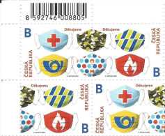 1081-2 Czech Rep. A Thank You Stamp For Firefighters And  Rescue Workers 2020 Covid-19 SARS-CoV-2 Virus Coronavirus - Ziekte