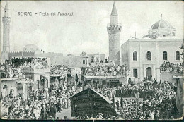 LIBIA / LIBYA - BENGASI /  BENGHAZI -FESTA DEI MARABUTI - ED. BEMPORAD - MAILED 1912 / II DIVISIONE  (12429) - Libyen