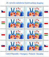 ** A 491 Slovakia 20th Anniversary Of The Visegrad Group 2011 Joint Issue - Emissions Communes