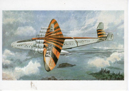 Latécoere 631 - Couleurs Orange/noir Du Code International Transatlantique 1942 - Aquarelle De Géo Ham - CPM - 1939-1945: 2. Weltkrieg