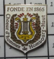 713B Pin's Pins / Beau Et Rare : MUSIQUE / FONDE EN 1865 CHOEUR D'HOMMES DE HOMBOURG HAUT CHORALE CHANT - Musique