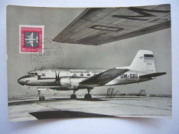 Avion / Airplane / DEUTSCHE LUFTHANSA / Ilyushin Il 14 / Airline Issue / Carte Maximum - 1946-....: Moderne