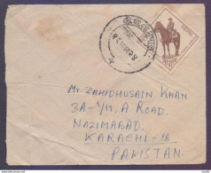 NEPAL Postal History Cover On Horse Horses, Postal Used - Népal