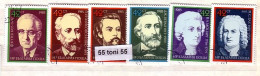 1985 European Composer 6v.- Used (O)  Bulgaria / Bulgarie - Used Stamps