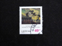 LITUANIE LIETUVA YT 542 OBLITERE - M.K. CIURLIONIS PEINTRE - Litouwen