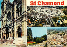 42 - Saint Chamond - Multivues - Flamme Postale De Saint Chamond - CPM - Voir Scans Recto-Verso - Saint Chamond