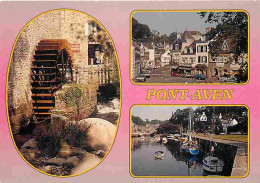 29 - Pont Aven - Multivues - Automobiles - Bateaux - Flamme Postale - Voir Scans Recto Verso  - Pont Aven