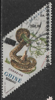GUINE BISSAU – 1987 Snakes Surcharged 200.00 Over $35 Used Stamp - Guinea-Bissau