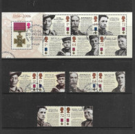 GREAT BRITAIN COLLECTION. VICTORIA CROSS SET OF 6 AND SOUVENIR SHEET. USED. - Used Stamps