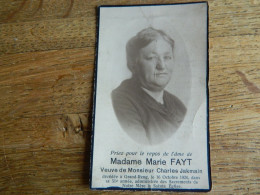GRAND RENG:SOUVENIR DE DECE DE MARIE FAYT VEUVE CHARLES JACMAIN 1875-1926 - Devotion Images