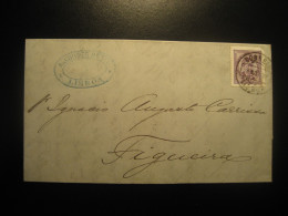 LISBOA 1887 To Figueira Cancel Letter PORTUGAL - Storia Postale