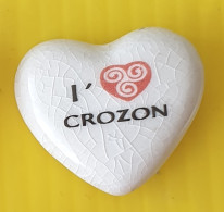 Fève  - J' Aime Ma Bretagne - Coeur Croix Celtique  Crozon - Région