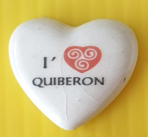 Fève  - J' Aime Ma Bretagne - Coeur Croix Celtique  Quiberon - Région