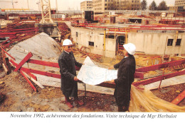 91-EVRY NOVEMBRE 1992 VISITE DE MGR HERBULOT-N°T1087-D/0379 - Evry