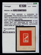 87036 PORTUGAL (NOT ISSUE) = Proof èpreuve RARE - Probe- Und Nachdrucke